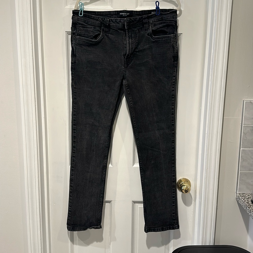 Men’s Kenneth Cole Black Slim/Skinny Jeans - 36 w 32 L